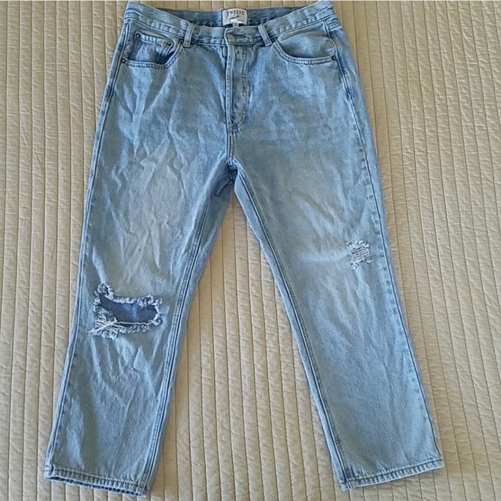 Twelve by Ontwelfth Distressed Cropped Jeans - 30 #2